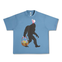 Pebble Blue funny bigfoot easter design with easter basket and bigfoot t shirt Urban Heavy Tee - linhVisuals