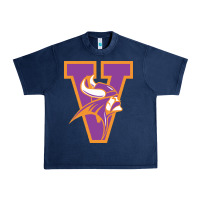 Navy missouri valley college vikings vectorized Urban Heavy Tee - linhVisuals