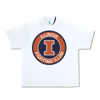 White illinois fighting illini Urban Heavy Tee - linhVisuals