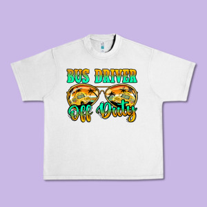 Bus Driver Off Duty Urban Heavy Tee Designed By Jasminsmagicworld