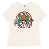 Bone Merry Christmas Ladies Tee - CowhideDigitalArt