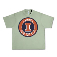 Oil Green illinois fighting illini Urban Heavy Tee - linhVisuals