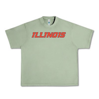 Oil Green illinois fighting illini Urban Heavy Tee - linhVisuals
