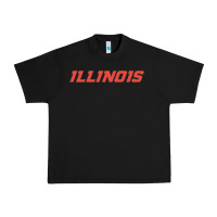 Black illinois fighting illini Urban Heavy Tee - linhVisuals