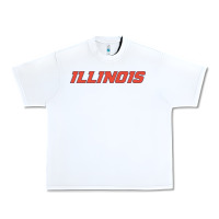 White illinois fighting illini Urban Heavy Tee - linhVisuals