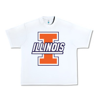 White illinois fighting illini Urban Heavy Tee - linhVisuals