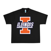 Black illinois fighting illini Urban Heavy Tee - linhVisuals