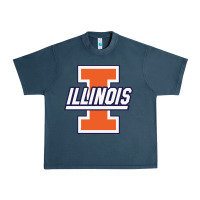 Midnight Navy illinois fighting illini Urban Heavy Tee - linhVisuals