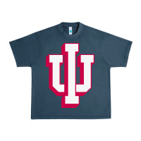 Midnight Navy indiana hoosiers Urban Heavy Tee - linhVisuals