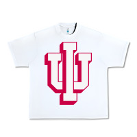 White indiana hoosiers Urban Heavy Tee - linhVisuals