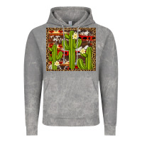 Cloud Rock aztec cowhide cactus background Vintage Hoodie - Artiststas