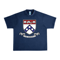 Navy the pennsylvania quakers Urban Heavy Tee - linhVisuals