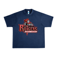 Navy the rutgers scarlet knights Urban Heavy Tee - linhVisuals