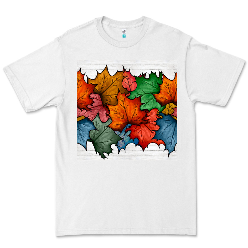 Autumn  Leaves Seamless Pattern Premium Tee by BundleAndBundleShop | Teevron