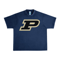 Navy purdue boilermakers Urban Heavy Tee - linhVisuals