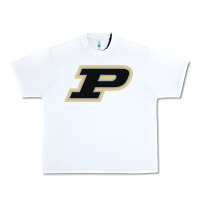 White purdue boilermakers Urban Heavy Tee - linhVisuals