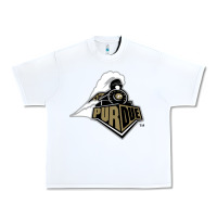 White purdue boilermakers Urban Heavy Tee - linhVisuals