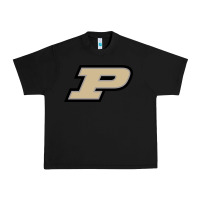 Black purdue boilermakers Urban Heavy Tee - linhVisuals