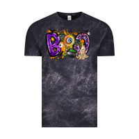 Cloud Black boo Vintage Tee - CowhideDigitalArt