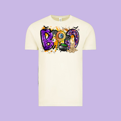 Boo Vintage Tee Designed By Cowhidedigitalart