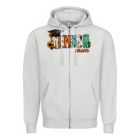 Dove Grey Mom of a Senior 2021 Zipper Hoodie - Jasminsmagicworld