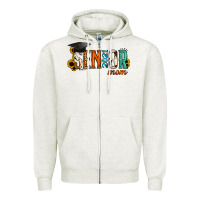 Oatmeal Heather Mom of a Senior 2021 Zipper Hoodie - Jasminsmagicworld
