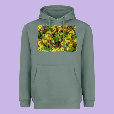 Camouflage Glitter Background Heavyweight Hoodie Designed By Ranaportraitstore