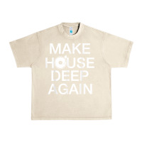 Sandshell make house deep again house music turntable t shirt Urban Heavy Tee - linhVisuals