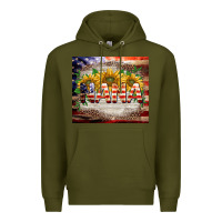 Army Green patriotic nana Premium Hoodie - BarkalooDesign