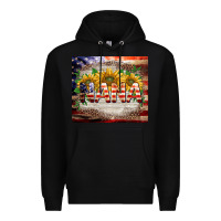 Black patriotic nana Premium Hoodie - BarkalooDesign