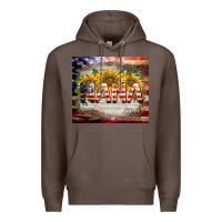 Coffee patriotic nana Premium Hoodie - BarkalooDesign
