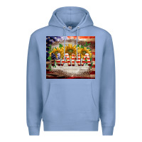 Colony Blue patriotic nana Premium Hoodie - BarkalooDesign