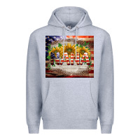 Heather Grey patriotic nana Premium Hoodie - BarkalooDesign