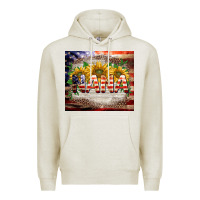 Oatmeal Heather patriotic nana Premium Hoodie - BarkalooDesign