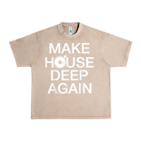 French Oak make house deep again house music turntable t shirt Urban Heavy Tee - linhVisuals