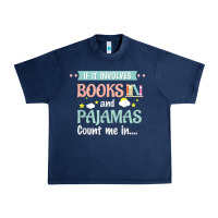 Navy if it involves books and pajamas book lover gift tee t shirt Urban Heavy Tee - linhVisuals