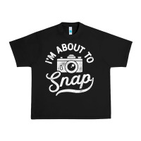 Black i'm about to snap photography photographer camera men women t shirt Urban Heavy Tee - linhVisuals