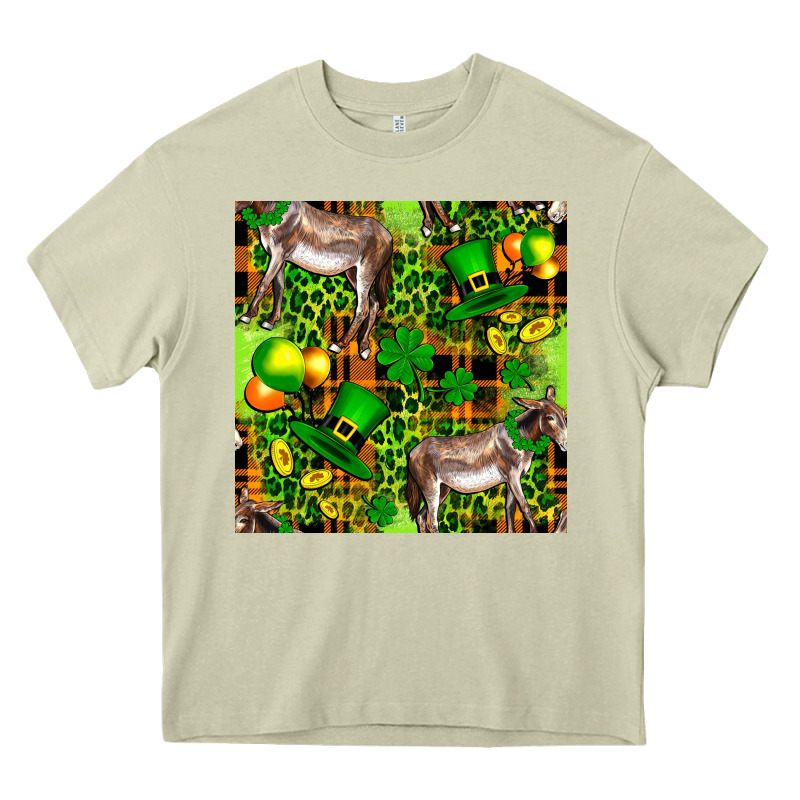 St. Patrick's Donkey With Leprechaun Heavy Core Tee by FaDigitalArtStudio | Teevron