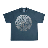 Midnight Navy ireland celtic knotwork design ornament wolf original celtic pullover Urban Heavy Tee - linhVisuals