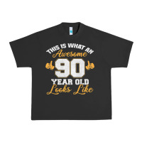 Pigment Black 90th birthday novelty gift awesome 90 year old t shirt Urban Heavy Tee - linhVisuals