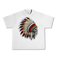 Lunar Rock native american indian chief skull motorcycle headdress  t shirt Urban Heavy Tee - linhVisuals