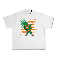 Lunar Rock dabbing leprechaun irish american flag Urban Heavy Tee - linhVisuals