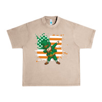 French Oak dabbing leprechaun irish american flag Urban Heavy Tee - linhVisuals