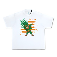 White dabbing leprechaun irish american flag Urban Heavy Tee - linhVisuals