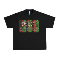 Black Merry Christmas Urban Heavy Tee - CowhideDigitalArt