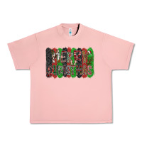Salmon Merry Christmas Urban Heavy Tee - CowhideDigitalArt