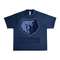 Navy suitable-memphis-grizzlies-worn Urban Heavy Tee - linhVisuals