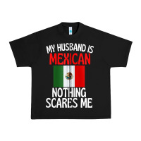 Black my husband is mexican nothing scares me funny husband zip hoodie Urban Heavy Tee - linhVisuals
