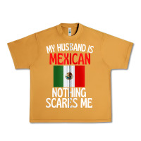 Peanut Butter my husband is mexican nothing scares me funny husband zip hoodie Urban Heavy Tee - linhVisuals