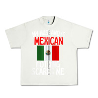 Pistachio my husband is mexican nothing scares me funny husband zip hoodie Urban Heavy Tee - linhVisuals